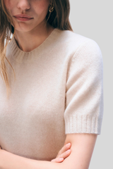 White + Warren - Cashmere Featherweight T-Shirt - NATHEATH