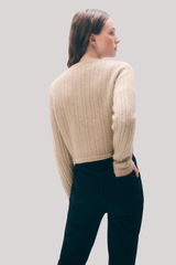 White + Warren - Cashmere Luxe Cable Cardigan - TAUHEATH
