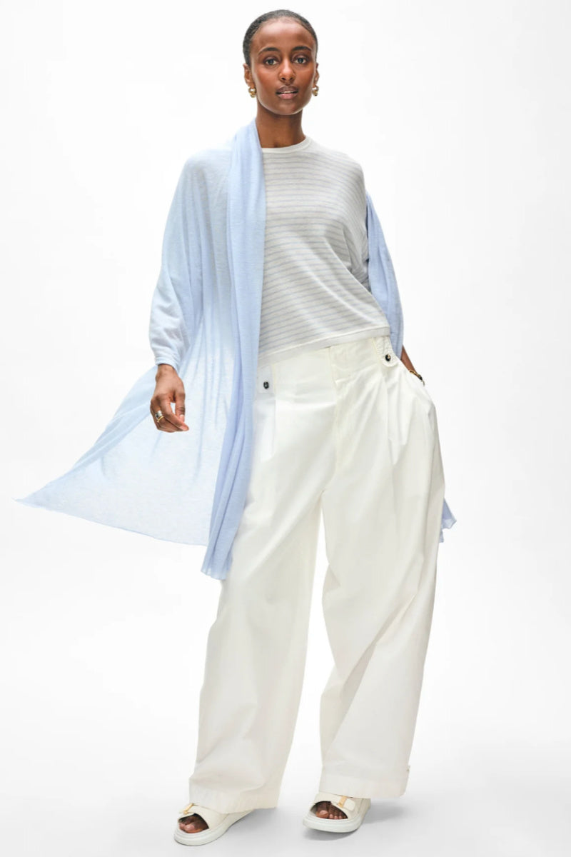 White + Warren - Superfine Cashmere Blend Travel Wrap - HORIBLUE