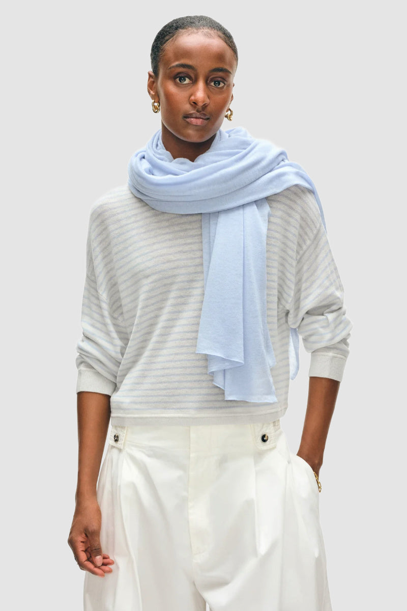 White + Warren - Superfine Cashmere Blend Travel Wrap - HORIBLUE
