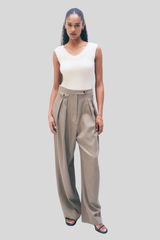 White + Warren - Superfine Merino Wool Tank Top - IVORY