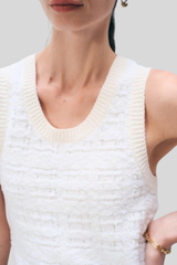 White + Warren - Textured Boucle Tank Top - IVYTONAL