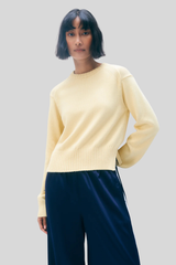 White + Warren - Varsity Cotton Crewneck - PAMARIVY
