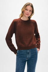 White + Warren - Cotton Blend Beachy Crew - DTERRACO