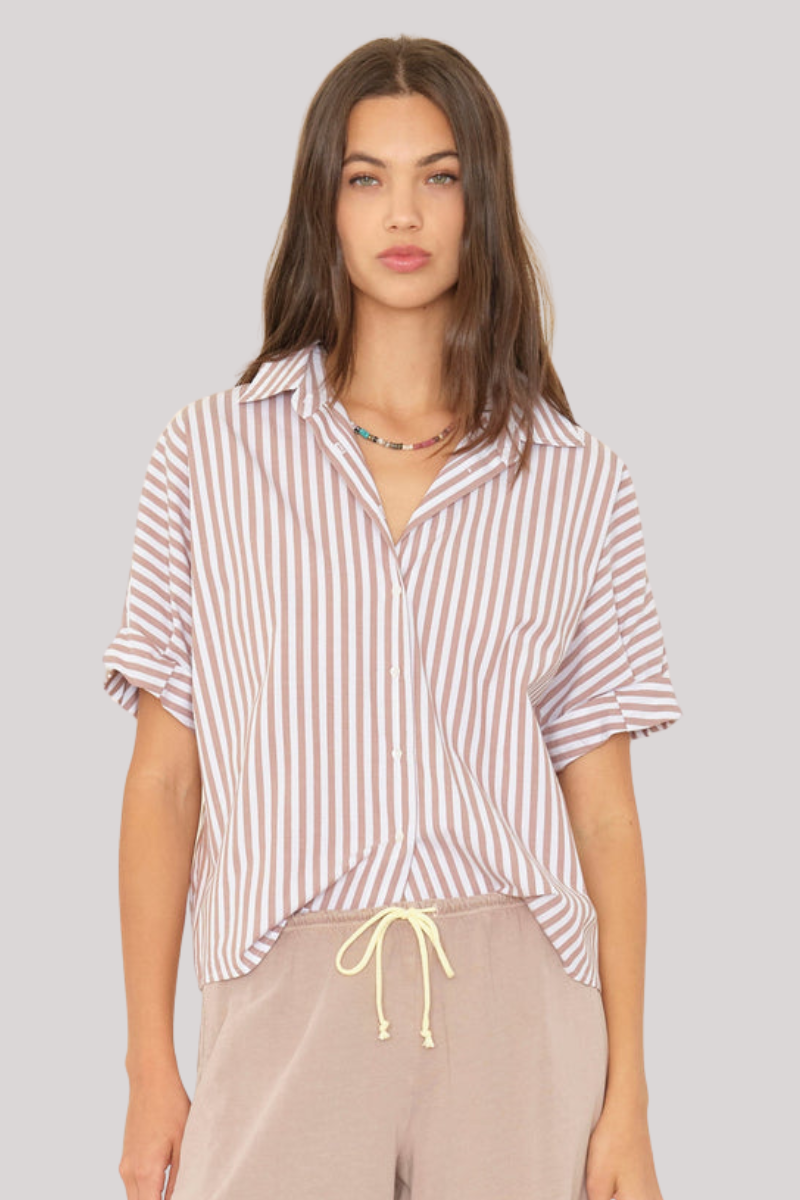 Xirena - Teddy Shirt - CAFE