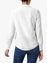 CP Shades - Romy Cotton Blend Shirt - WHITE