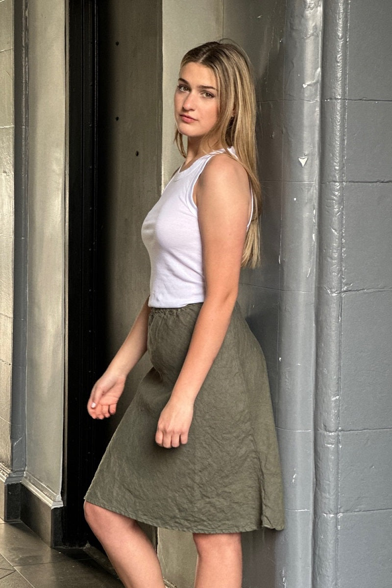 CP Shades - Trixie Linen Skirt - MILLSTON