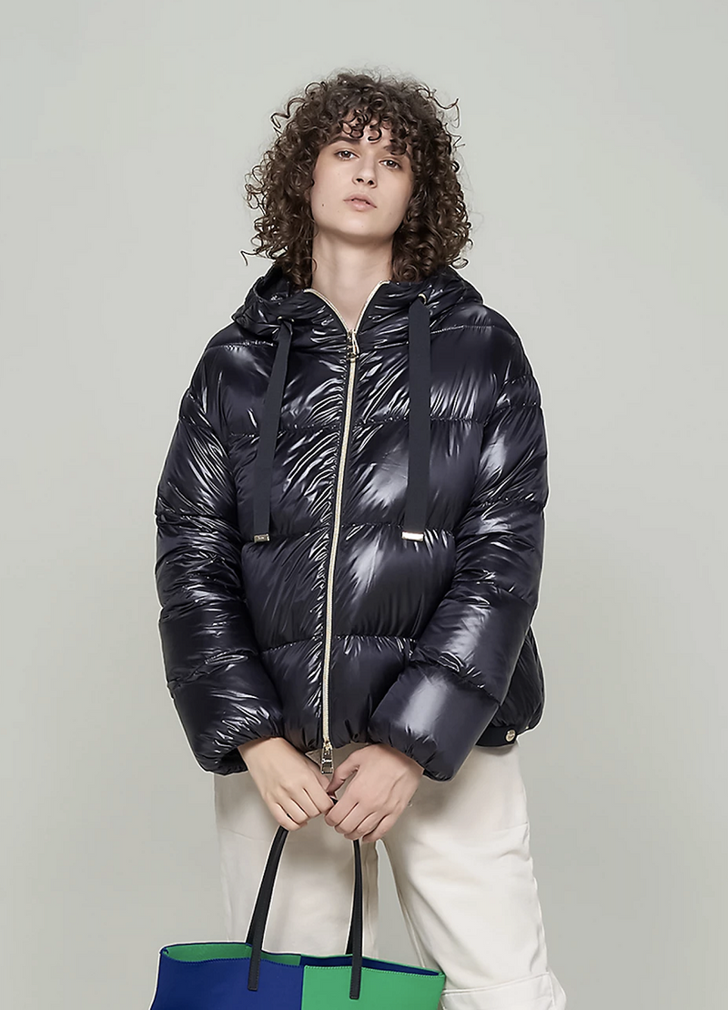 Herno - Quilted Hooded Puffer Jacket - BLACK